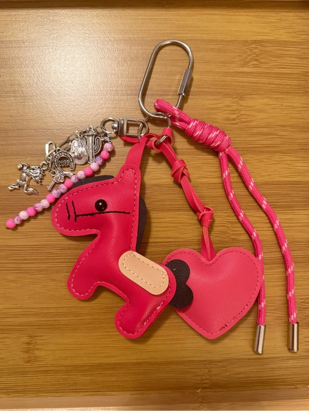 Pink Western bag charm bundle